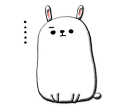 Rabbit such as the rice cake sticker #8424796