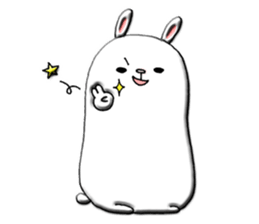 Rabbit such as the rice cake sticker #8424797