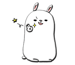 Rabbit such as the rice cake sticker #8424797