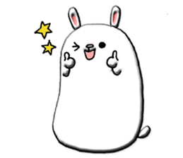 Rabbit such as the rice cake sticker #8424798
