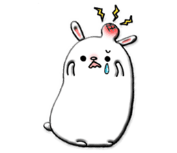 Rabbit such as the rice cake sticker #8424800