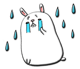 Rabbit such as the rice cake sticker #8424801