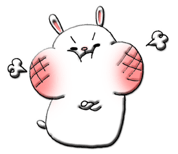 Rabbit such as the rice cake sticker #8424803