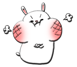 Rabbit such as the rice cake sticker #8424803