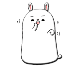 Rabbit such as the rice cake sticker #8424806