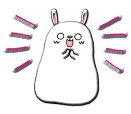 Rabbit such as the rice cake sticker #8424807