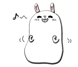 Rabbit such as the rice cake sticker #8424808
