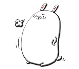 Rabbit such as the rice cake sticker #8424809