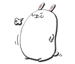 Rabbit such as the rice cake sticker #8424809