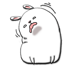 Rabbit such as the rice cake sticker #8424812
