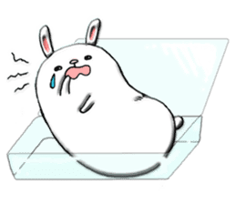 Rabbit such as the rice cake sticker #8424813