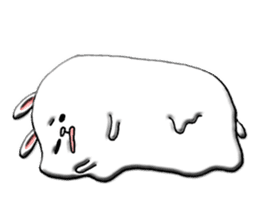 Rabbit such as the rice cake sticker #8424815