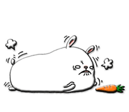 Rabbit such as the rice cake sticker #8424816