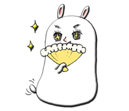 Rabbit such as the rice cake sticker #8424819