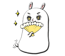Rabbit such as the rice cake sticker #8424819