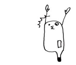 Thermometer boy sticker #8424865