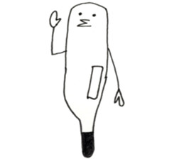 Thermometer boy sticker #8424884