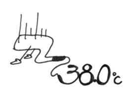 Thermometer boy sticker #8424890