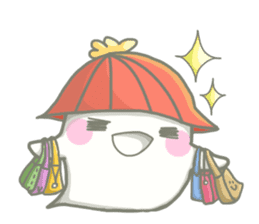 cute Mochi ghost sticker #8425838