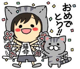 American short hair and the owner sticker #8425967