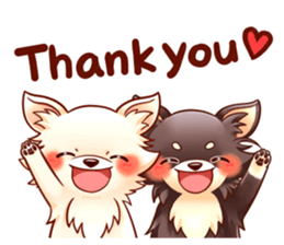 SHIROCHIWACHAN&KUROCHIWACHAN2 sticker #8426381