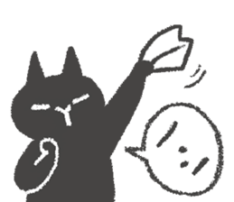 Japanese Black cat "KURONEKO" vol.3 sticker #8428064
