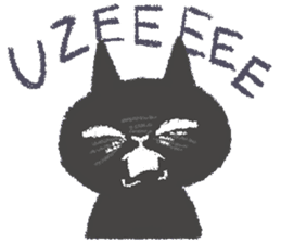 Japanese Black cat "KURONEKO" vol.3 sticker #8428086