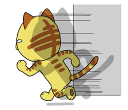 Cute cat by Torataro 2 sticker #8428903