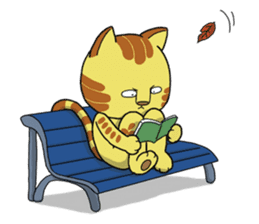 Cute cat by Torataro 2 sticker #8428909