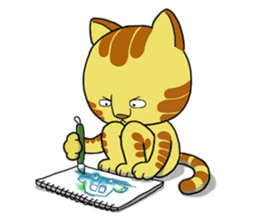 Cute cat by Torataro 2 sticker #8428914