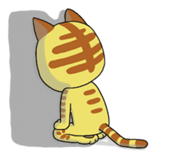 Cute cat by Torataro 2 sticker #8428915