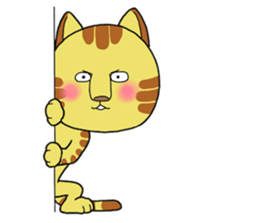 Cute cat by Torataro 2 sticker #8428935