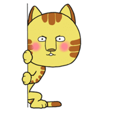 Cute cat by Torataro 2 sticker #8428935