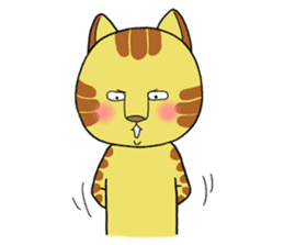 Cute cat by Torataro 2 sticker #8428936