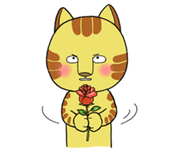 Cute cat by Torataro 2 sticker #8428937