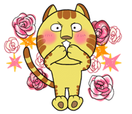 Cute cat by Torataro 2 sticker #8428938
