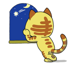 Cute cat by Torataro 2 sticker #8428939