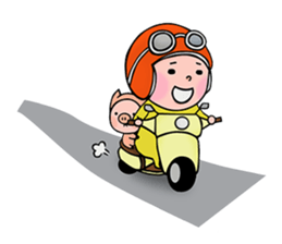 Saosha&Piggy sticker #8429011