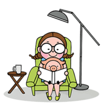 Saosha&Piggy sticker #8429013