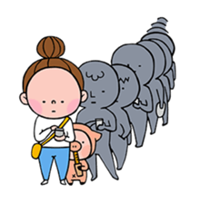 Saosha&Piggy sticker #8429017