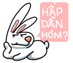 Unruly cute bunny sticker #8429203
