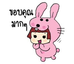 Fancy girl happy sticker #8429700