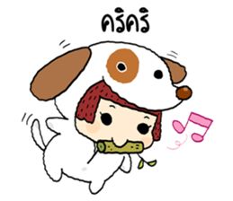 Fancy girl happy sticker #8429703