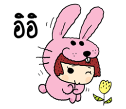 Fancy girl happy sticker #8429720