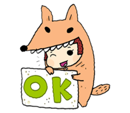 Fancy girl happy sticker #8429728