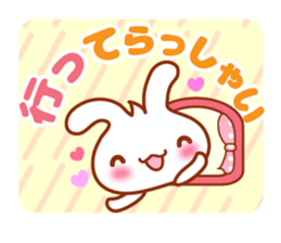 Rabbit, Chick polite language sticker sticker #8430302