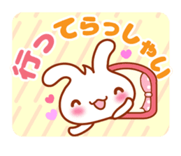 Rabbit, Chick polite language sticker sticker #8430302