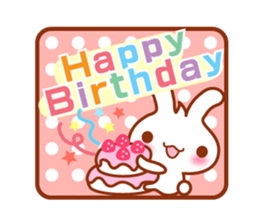 Rabbit, Chick polite language sticker sticker #8430315