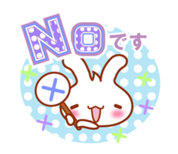 Rabbit, Chick polite language sticker sticker #8430318
