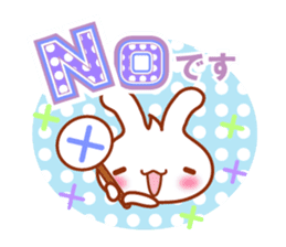 Rabbit, Chick polite language sticker sticker #8430318